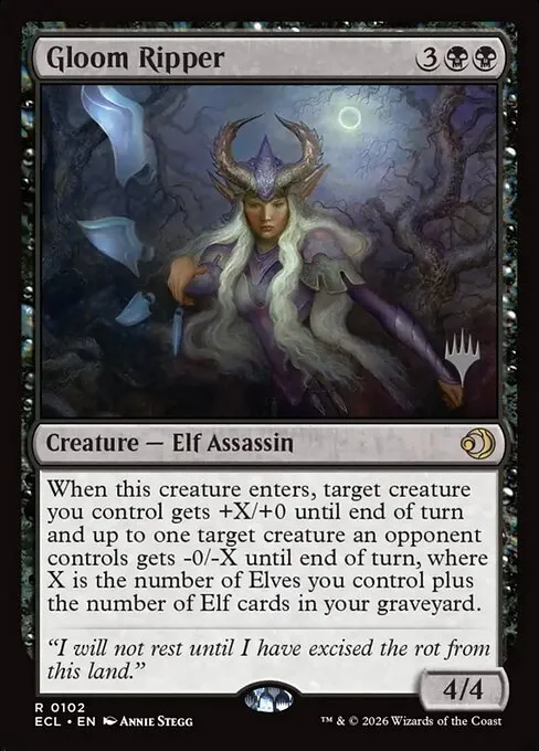 Gloom Ripper · Lorwyn Eclipsed Promos 102p/87