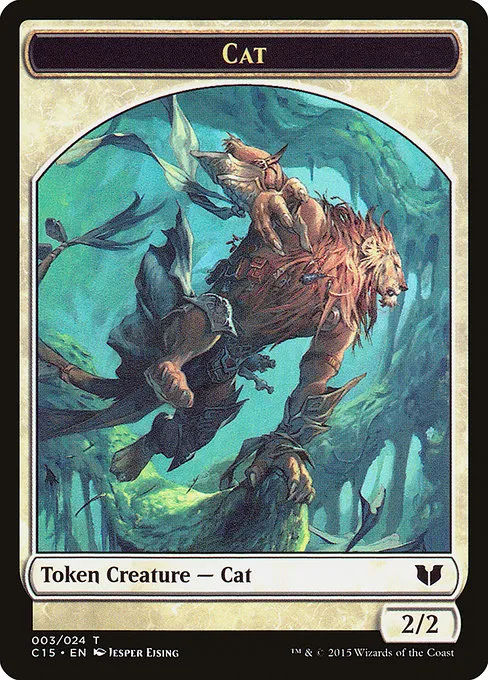 Cat · Commander 2015 Tokens 3/25
