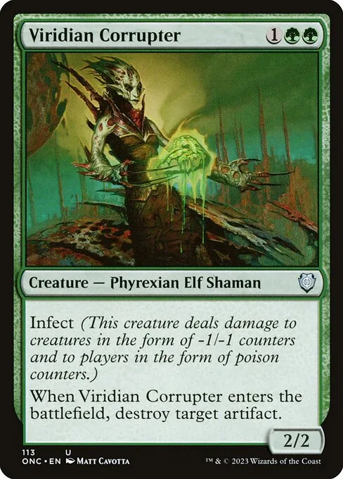 Viridian Corrupter · Phyrexia: All Will Be One Commander 113/174