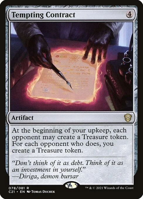 Tempting Contract · Commander 2021 78/409
