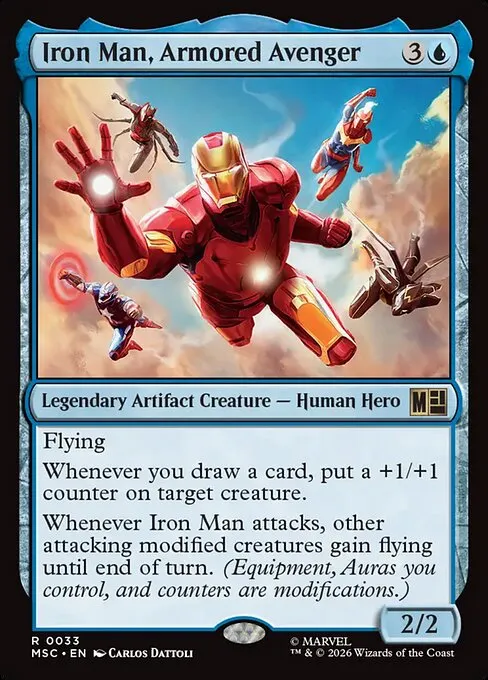 Iron Man, Armored Avenger · Marvel Super Heroes Commander 33/9