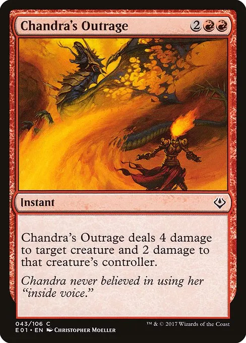 Chandra's Outrage · Archenemy: Nicol Bolas 43/106