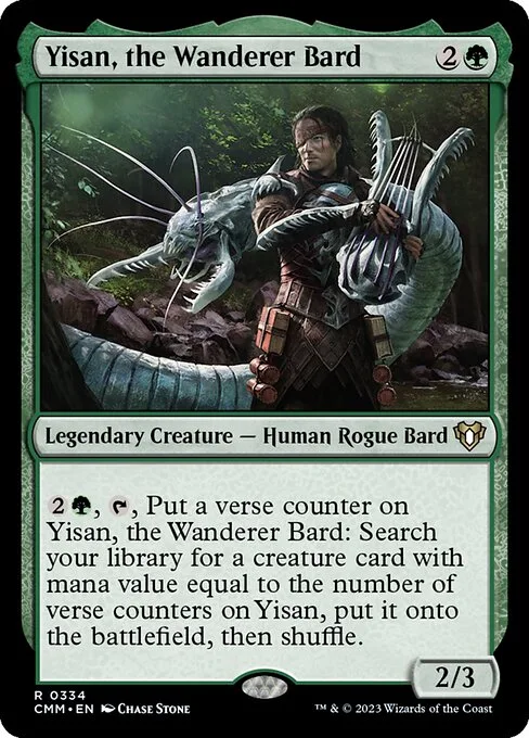 Yisan, the Wanderer Bard · Commander Masters 334/1067