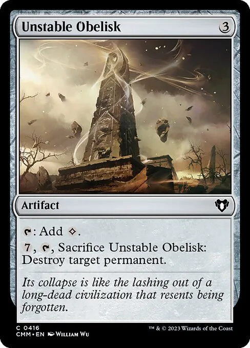 Unstable Obelisk · Commander Masters 416/1067