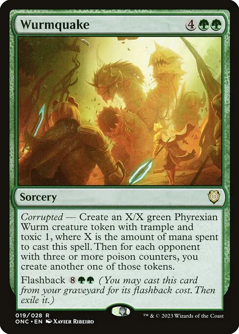 Wurmquake · Phyrexia: All Will Be One Commander 19/174