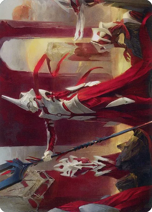 Porcelain Zealot // Porcelain Zealot · Phyrexia: All Will Be One Art Series 8/81