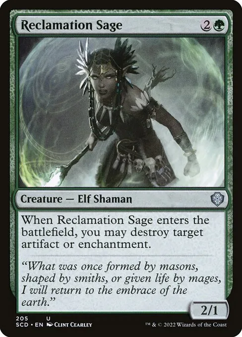 Reclamation Sage · Starter Commander Decks 205/352