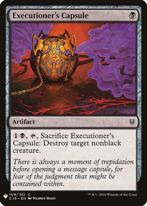 Executioner's Capsule · The List C16-109/5050