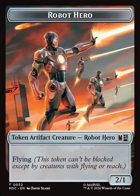 Robot Hero · Marvel Super Heroes Commander Tokens 32/32