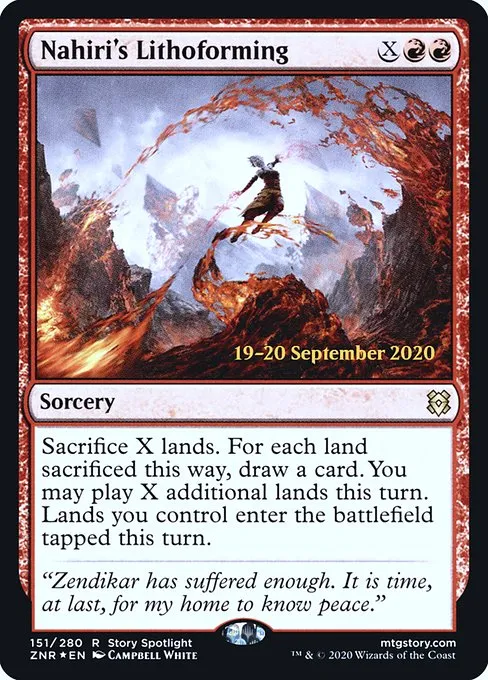 Nahiri's Lithoforming · Zendikar Rising Promos 151s/153