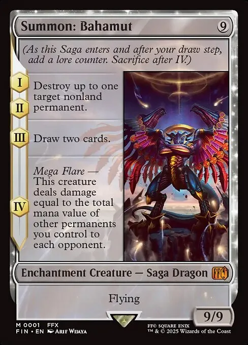 Summon: Bahamut · Final Fantasy 1/599