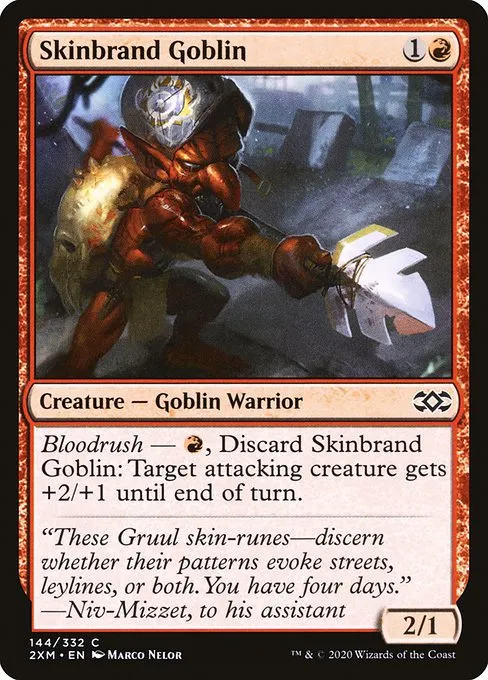 Skinbrand Goblin · Double Masters 144/384