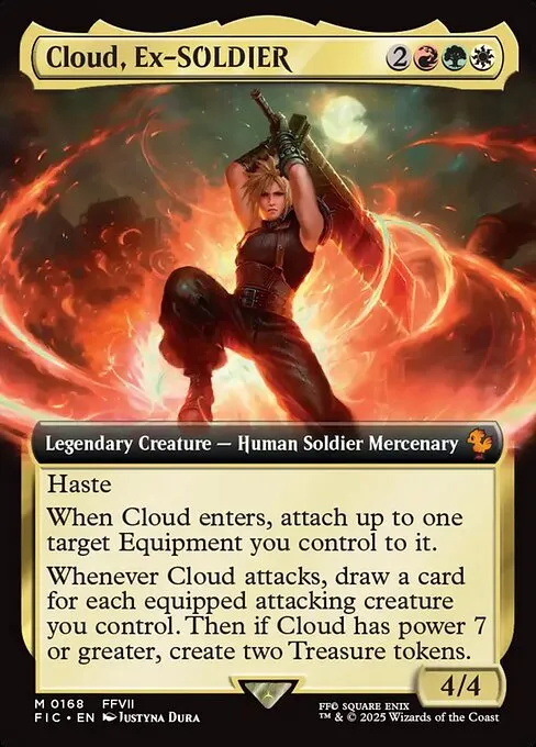 Cloud, Ex-SOLDIER · Final Fantasy Commander 168/486