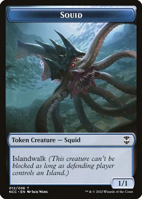 Squid · New Capenna Commander Tokens 12/36