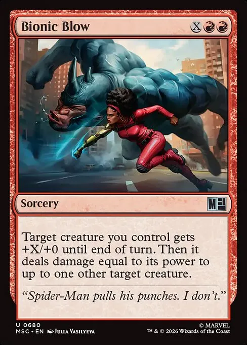 Bionic Blow · Marvel Super Heroes Commander 680/9