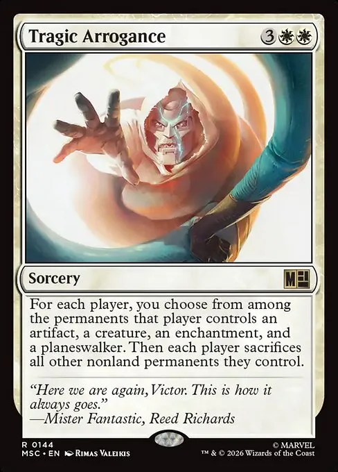Tragic Arrogance · Marvel Super Heroes Commander 144/9