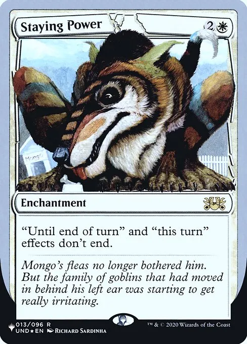 Staying Power · The List (Unfinity Foil Edition) 8/62