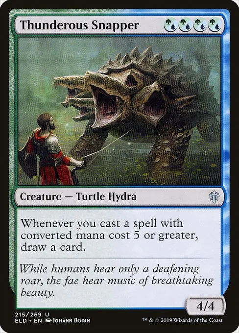 Thunderous Snapper · Throne of Eldraine 215/398