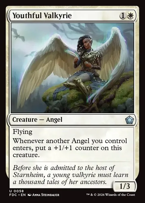 Youthful Valkyrie · Foundations Commander 58/3