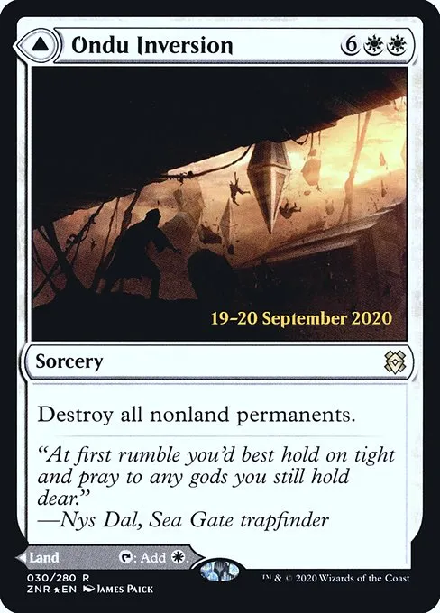 Ondu Inversion // Ondu Skyruins · Zendikar Rising Promos 30s/153