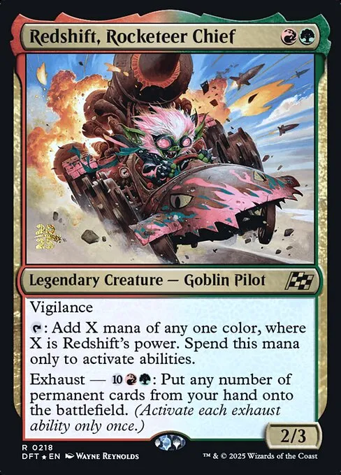 Redshift, Rocketeer Chief · Aetherdrift Promos 218s/160