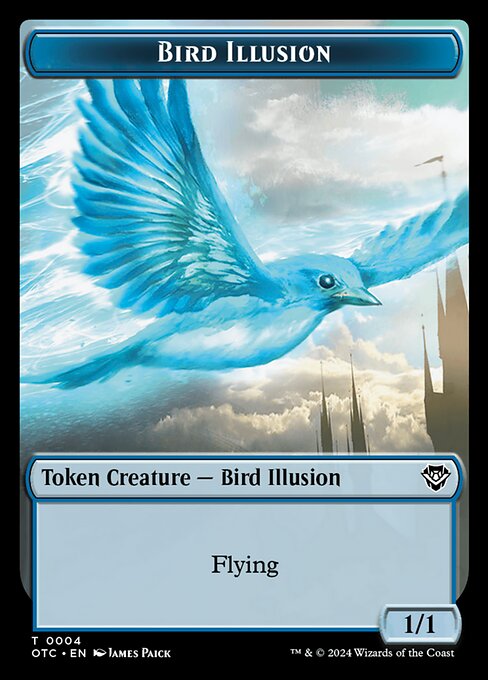 Bird Illusion · Outlaws of Thunder Junction Commander Tokens 4/41