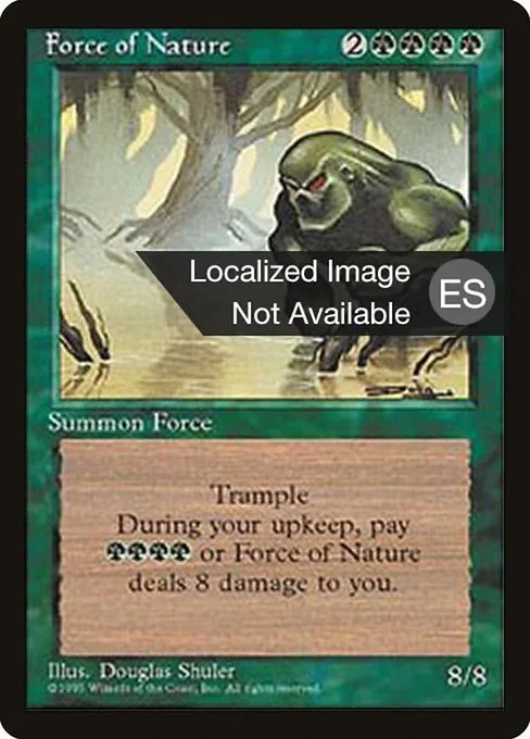 Force of Nature · Fourth Edition Foreign Black Border 245/378