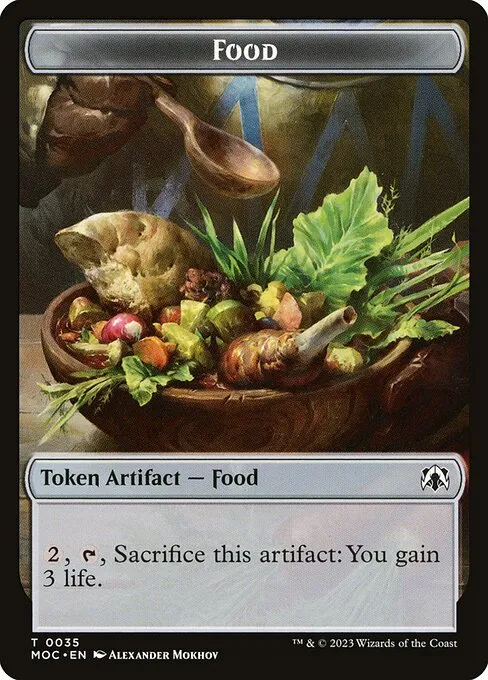 Food · March of the Machine Commander Tokens 35/46