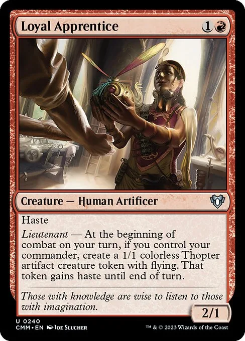 Loyal Apprentice · Commander Masters 240/1067