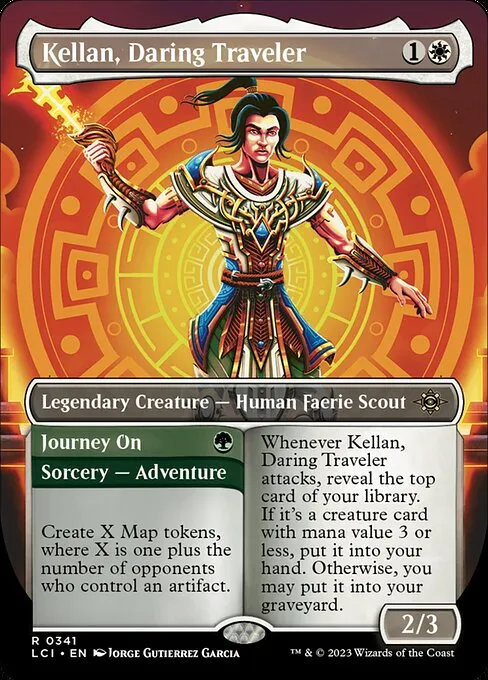 Kellan, Daring Traveler // Journey On · The Lost Caverns of Ixalan 341/416