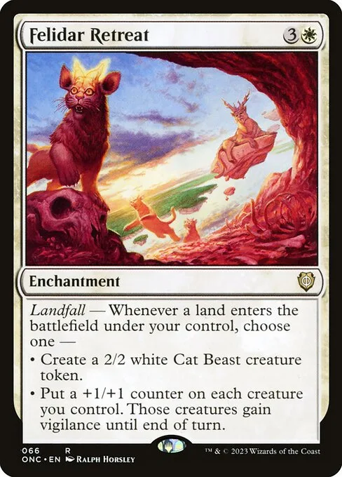 Felidar Retreat · Phyrexia: All Will Be One Commander 66/174