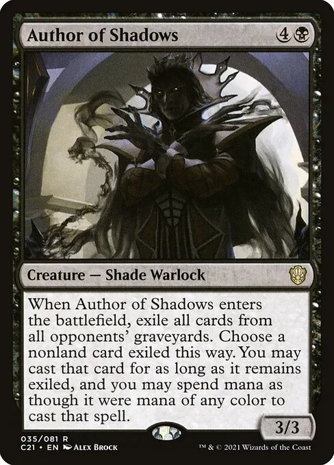 Author of Shadows · Commander 2021 35/409