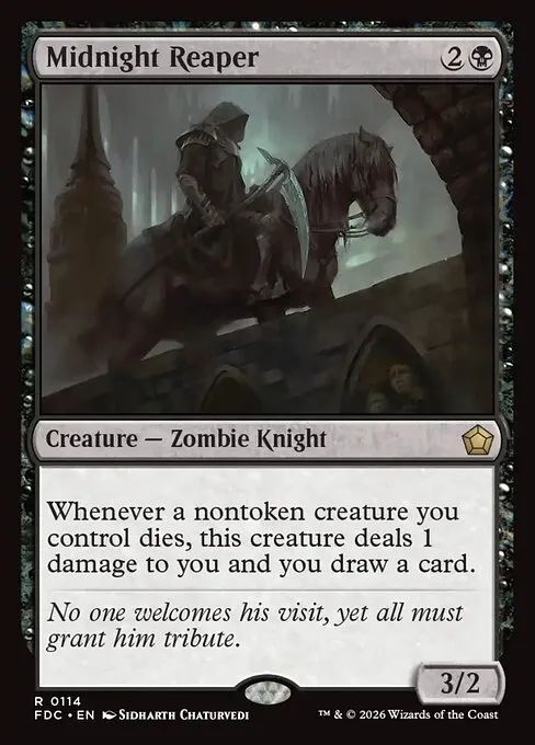 Midnight Reaper · Foundations Commander 114/3