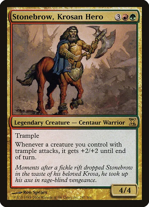 Stonebrow, Krosan Hero · Time Spiral 247/301