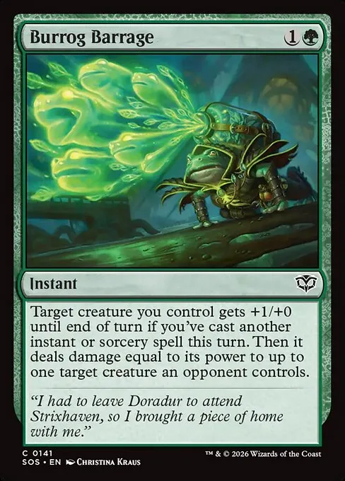 Burrog Barrage · Secrets of Strixhaven 141/368