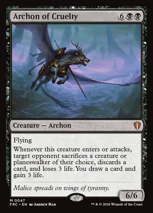 Archon of Cruelty · Reality Fracture Commander 47/2