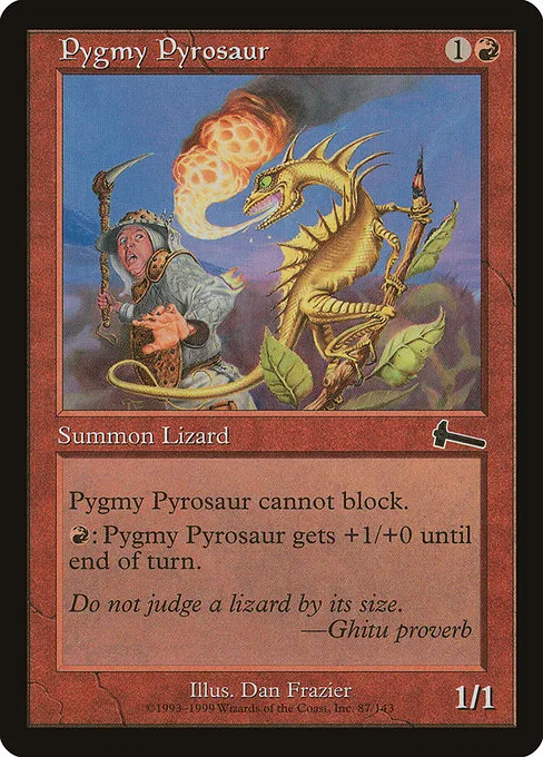 Pygmy Pyrosaur · Urza's Legacy 87/143