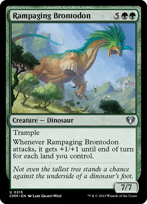 Rampaging Brontodon · Commander Masters 315/1067