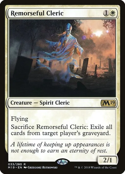 Remorseful Cleric · Core Set 2019 33/314