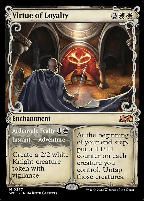 Virtue of Loyalty // Ardenvale Fealty · Wilds of Eldraine 277/381
