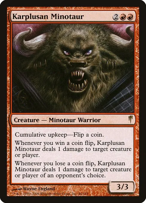 Karplusan Minotaur · Coldsnap 86/155