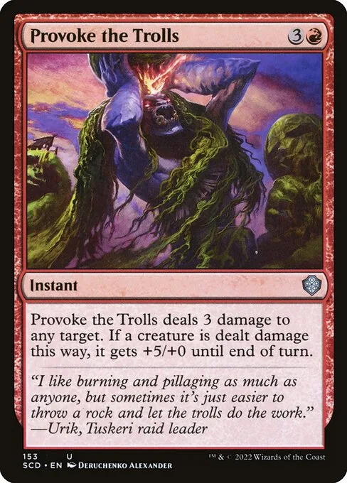 Provoke the Trolls · Starter Commander Decks 153/352