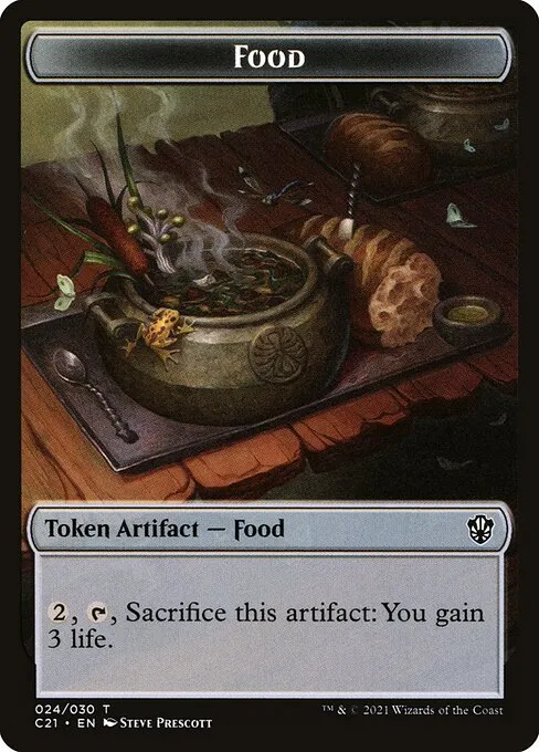 Food · Commander 2021 Tokens 24/30