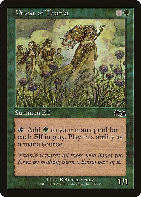 Priest of Titania · Urza's Saga 270/357