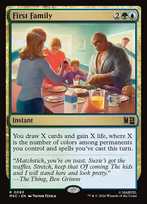 First Family · Marvel Super Heroes Commander 83/9