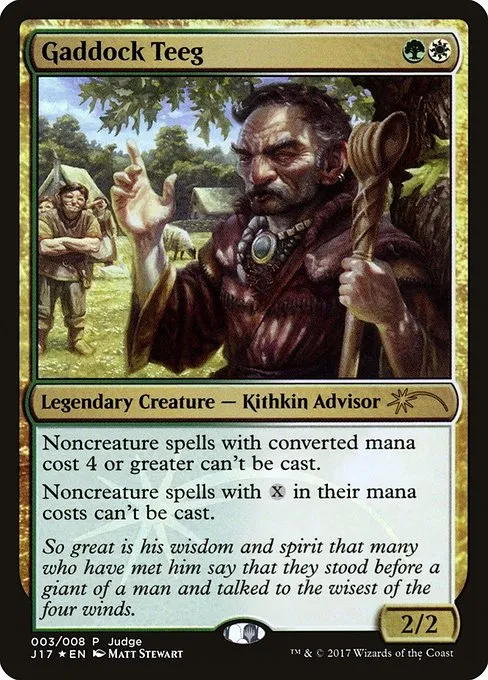 Gaddock Teeg · Judge Gift Cards 2017 3/9