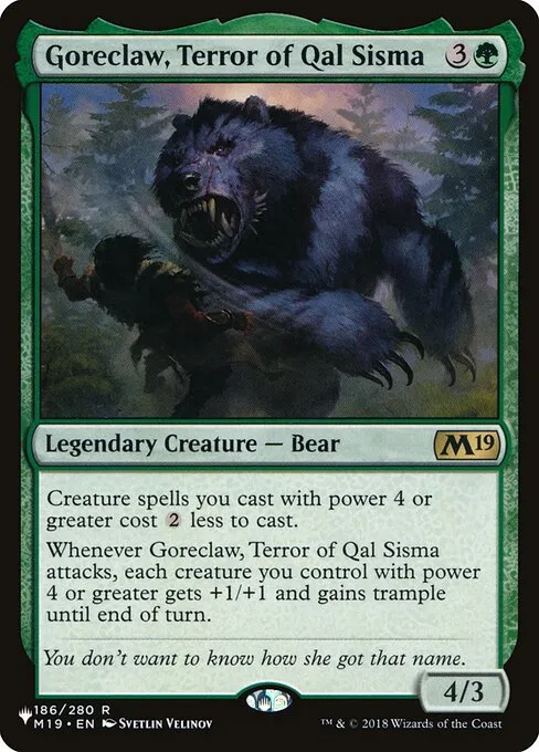 Goreclaw, Terror of Qal Sisma · The List M19-186/5050
