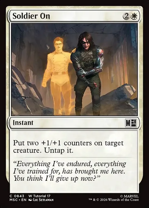 Soldier On · Marvel Super Heroes Commander 843/9