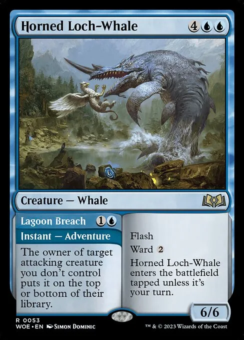 Horned Loch-Whale // Lagoon Breach · Wilds of Eldraine 53/381