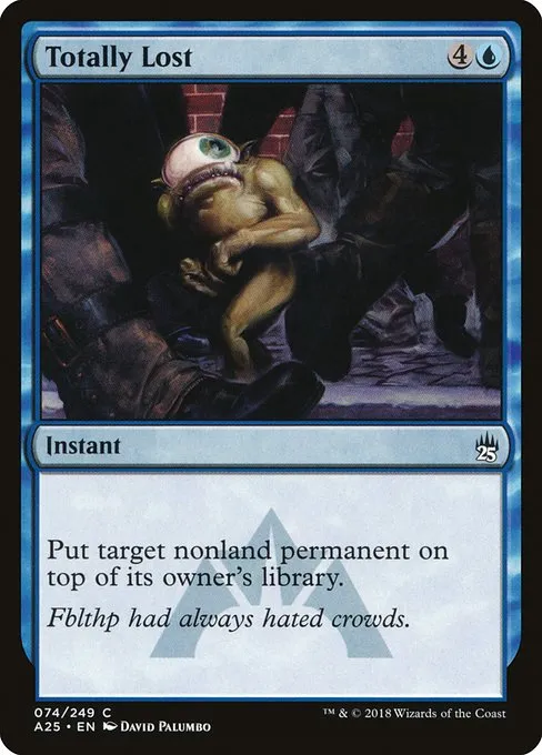Totally Lost · Masters 25 74/249